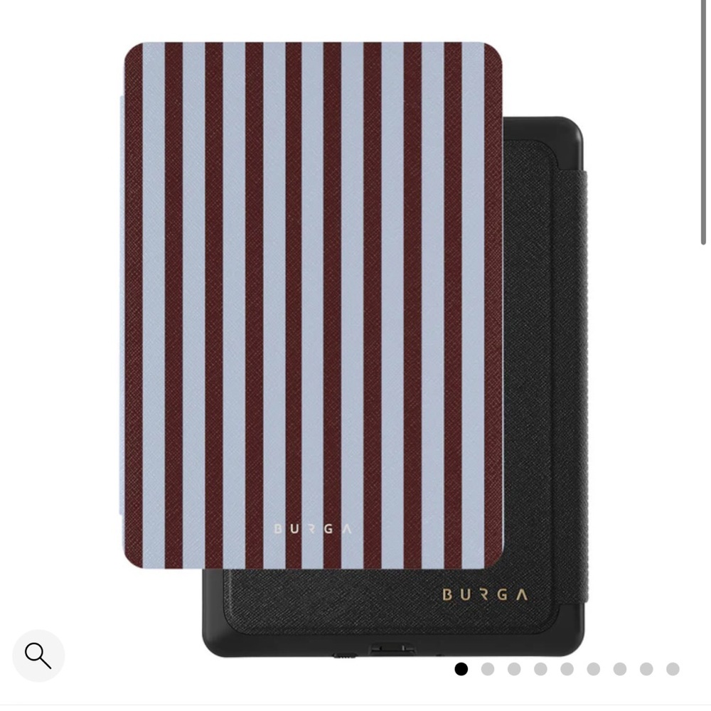 Burga Striped Kindle Case 11th gen paperwhite  - Light blue and Brown